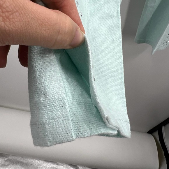 Hearts Of Palm Animal Magnetism 2017 Aqua Jeweled Capri Pants NWT Women's 8 - Picture 9 of 10